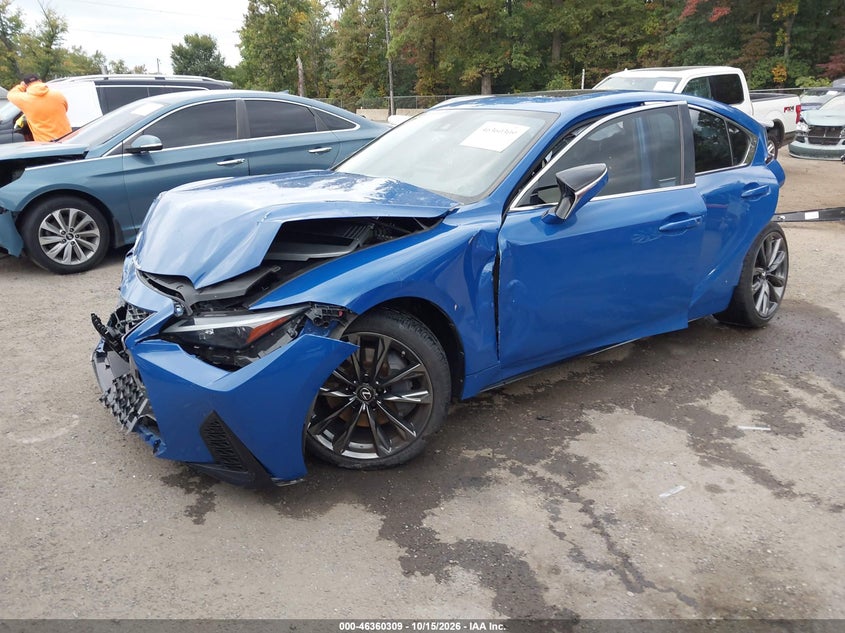 Vin: jthgz1b23m5045367, lot: 46860588, lexus is 350 f sport 20212