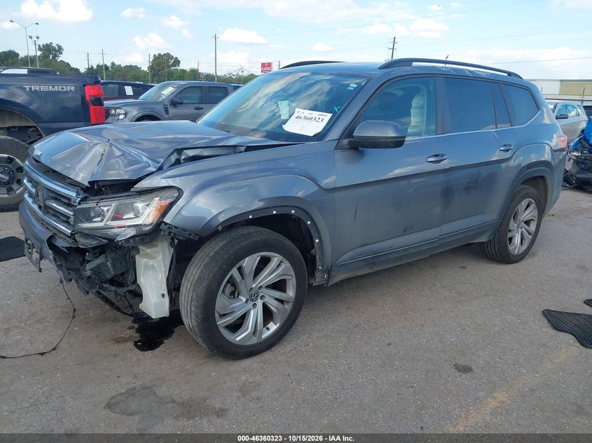 Vin: 1v2jr2ca3mc580258, lot: 46860602, volkswagen atlas 3.6l v6 se w/technology 20212