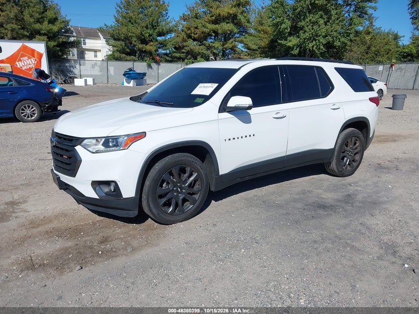 2021 Chevrolet Traverse Awd Rs, Затопление, IAAI, VIN 1GNEVJKW1MJ174827 — фото 2