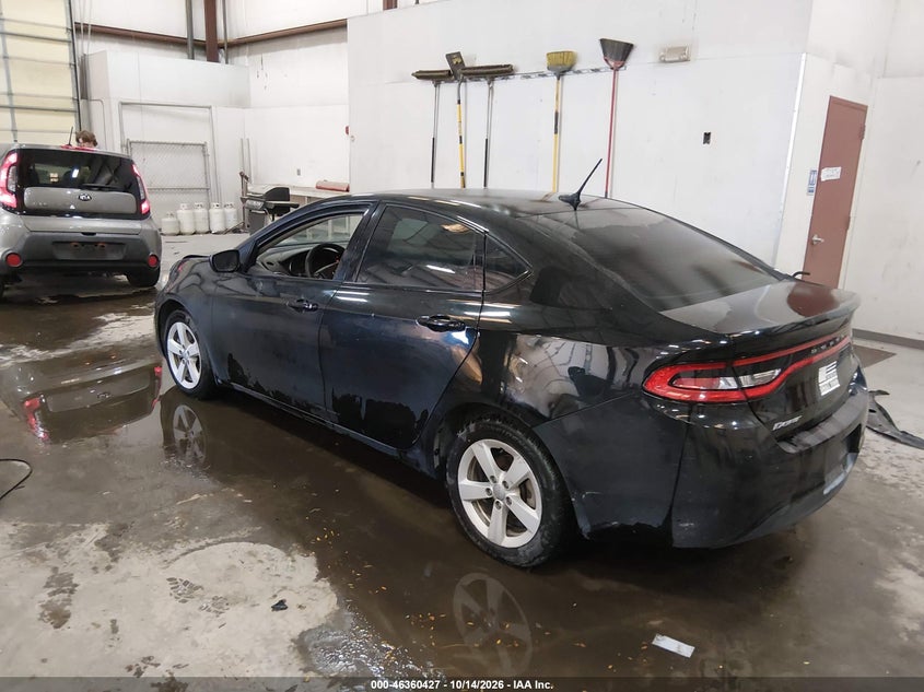 Vin: 1c3cdffa9gd820802, lot: 46860706, dodge dart sxt sport 20163