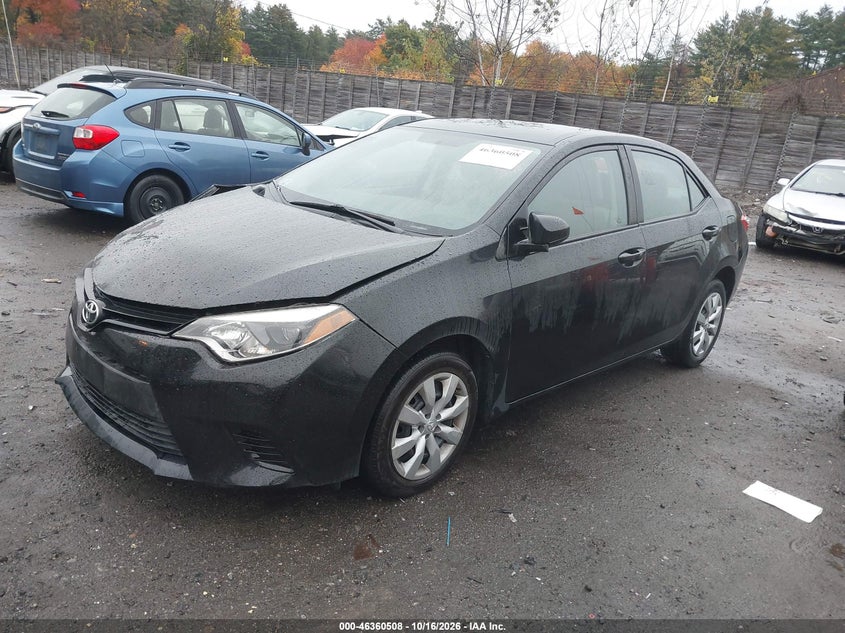 2016 Toyota Corolla Le, Front End, IAAI, VIN 2T1BURHE0GC639545 — photo 2