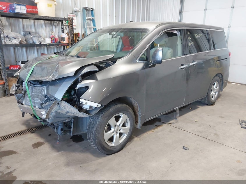 2015 Nissan Quest Sv, Front End, IAAI, VIN JN8AE2KP4F9122543 — photo 2