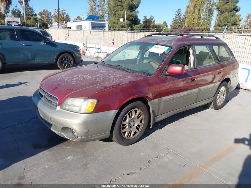 2002 Subaru Outback H6-3.0 L.l. Bean Edition, Normal Wear & Tear, IAAI, VIN 4S3BH806527631289 — photo 2