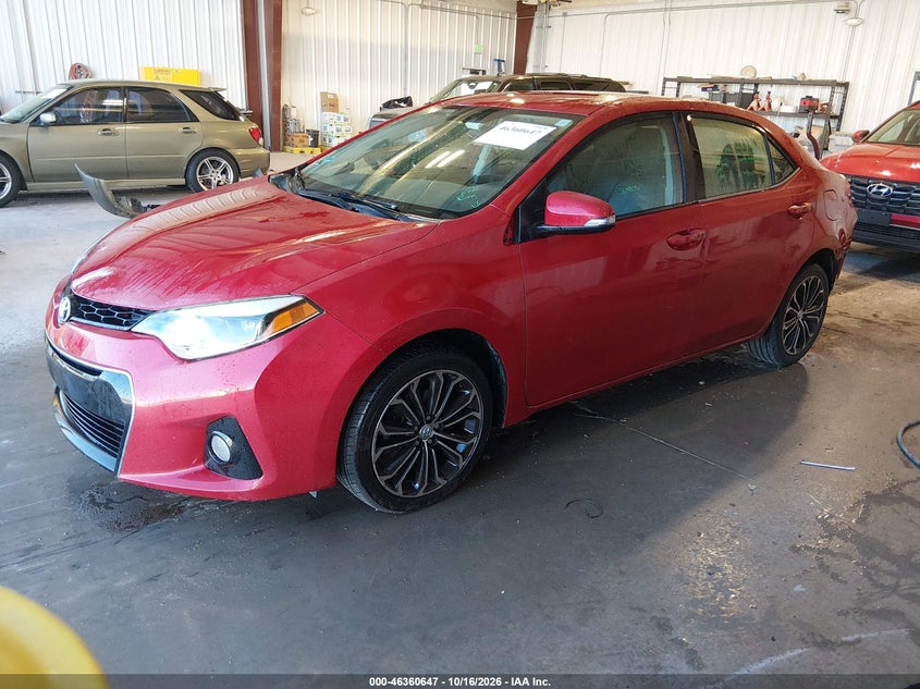 2014 Toyota Corolla S Plus, Удар сзади, IAAI, VIN 5YFBURHE2EP176269 — фото 2