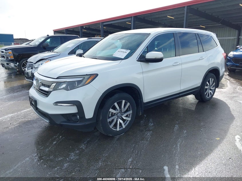 Vin: 5fnyf6h57lb031739, lot: 46860975, honda pilot awd ex-l 20202