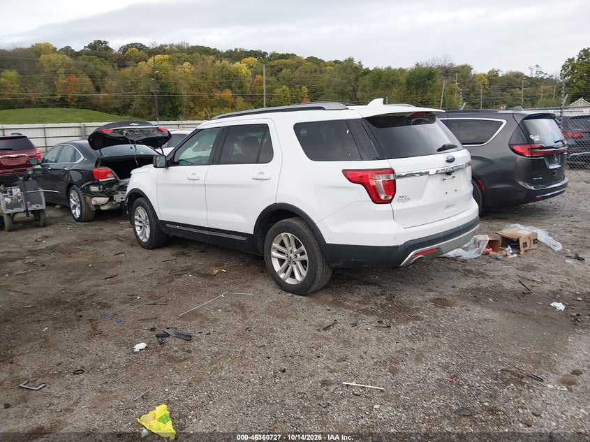 Vin: 1fm5k7d84ggc02426, lot: 46861006, ford explorer xlt 20163