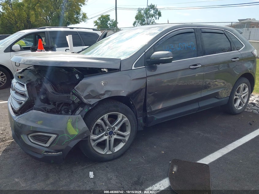 Vin: 2fmpk3k95jbb42183, lot: 46861021, ford edge titanium 20182