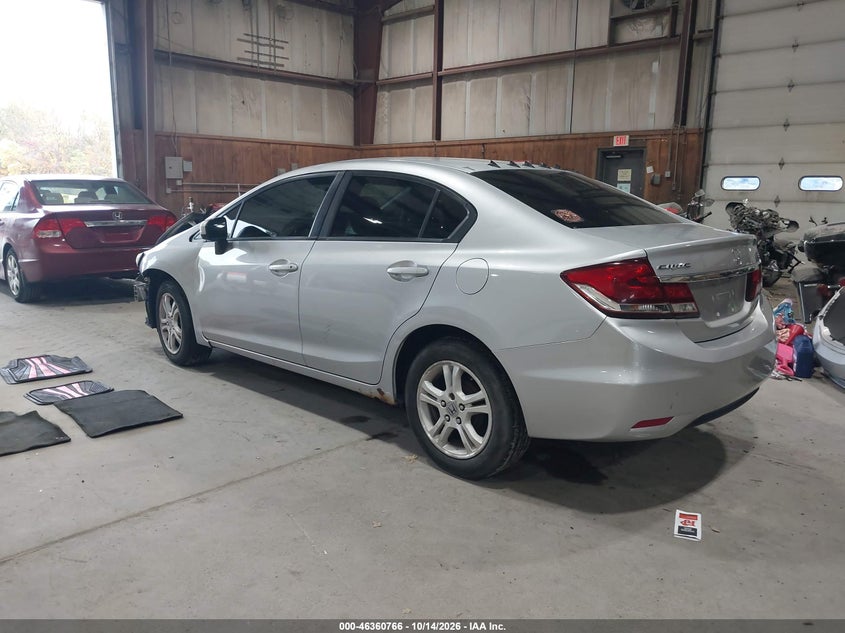 Vin: 19xfb2f56ee201435, lot: 46861045, honda civic lx 20143