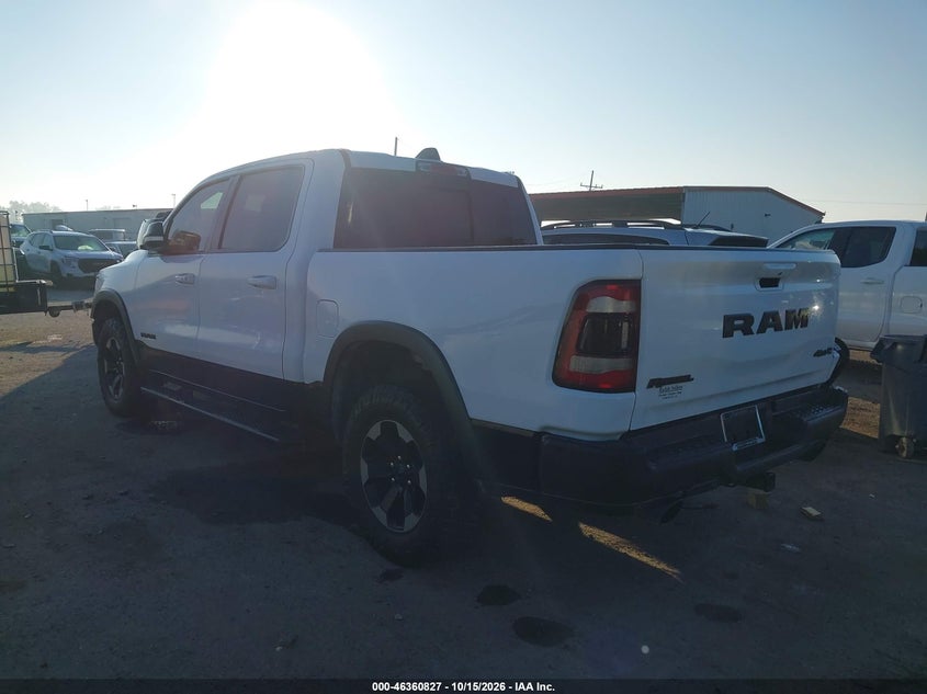 Vin: 1c6srflt3ln170732, lot: 46861106, ram 1500 rebel  4x4 5'7 box 20203
