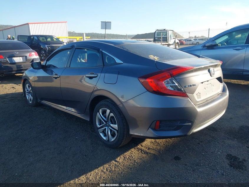 Vin: 2hgfc2f58gh540302, lot: 46861144, honda civic lx 20163
