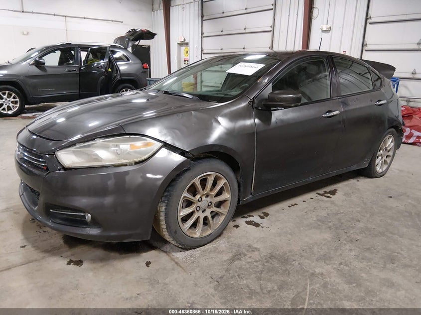 2015 Dodge Dart Limited, Удар сзади, IAAI, VIN 1C3CDFCB1FD122695 — фото 2