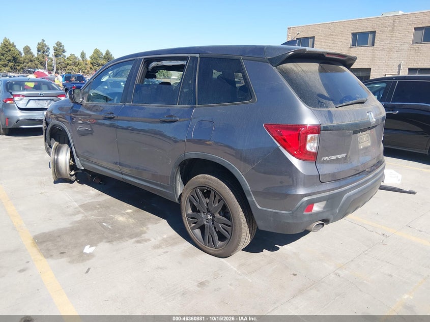 Vin: 5fnyf8h29mb001760, lot: 46861160, honda passport awd sport 20213