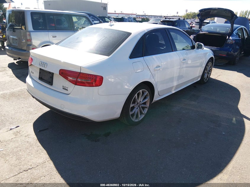 Vin: waubfaflxgn002766, lot: 46861180, audi a4 2.0t premium 20164