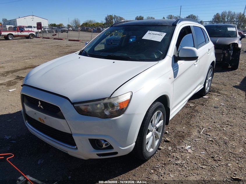 2012 Mitsubishi Outlander Sport Se, Удар сзади, IAAI, VIN JA4AR4AU7CZ004091 — фото 2