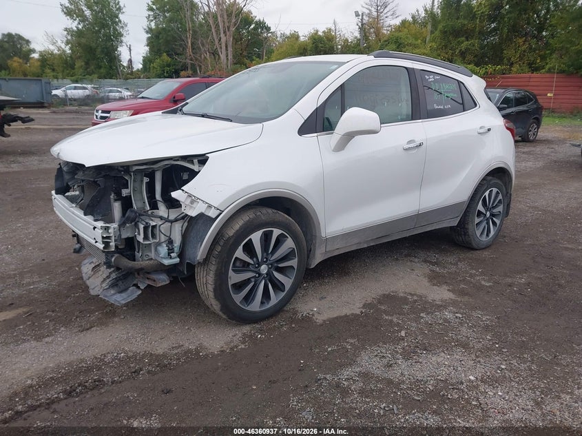 Vin: kl4cjesbxmb316239, lot: 46861216, buick encore awd preferred 20212