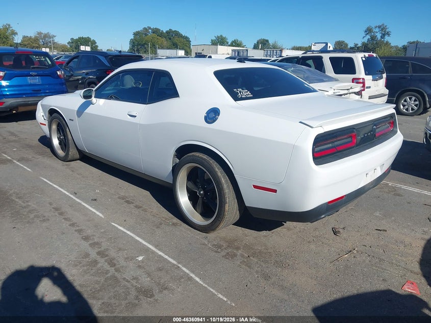 Vin: 2c3cdzbt4hh594147, lot: 46861220, dodge challenger r/t 20173