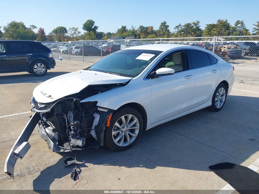 2015 Chrysler 200 C, Front End, IAAI, VIN 1C3CCCCB2FN691115 — photo 2