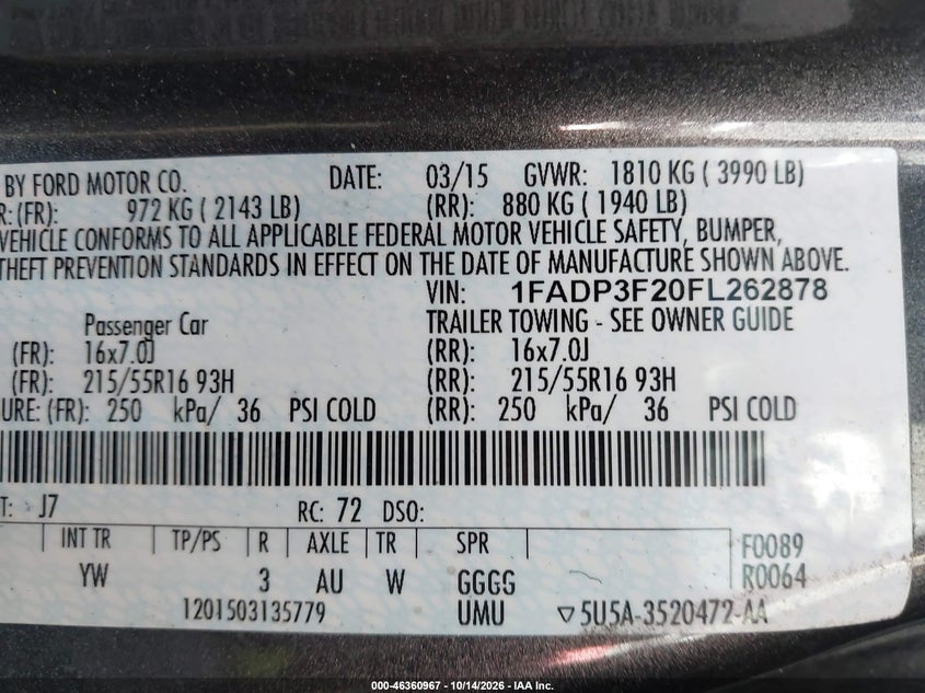 2015 FORD FOCUS SE · Фото 14