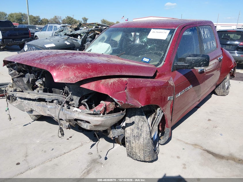 Vin: 1c6rd6lt2cs148235, lot: 46861258, ram 1500 slt 20122