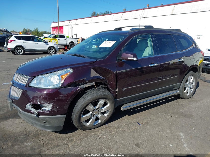 Vin: 1gnlvhed4as100785, lot: 46861321, chevrolet traverse ltz 20102