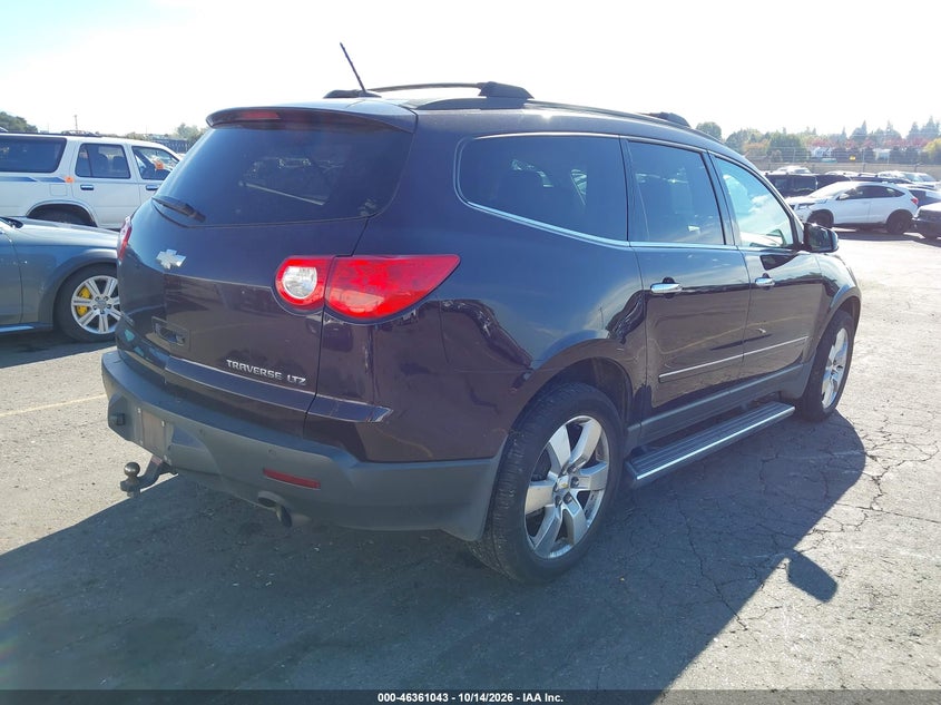 Vin: 1gnlvhed4as100785, lot: 46861321, chevrolet traverse ltz 20104