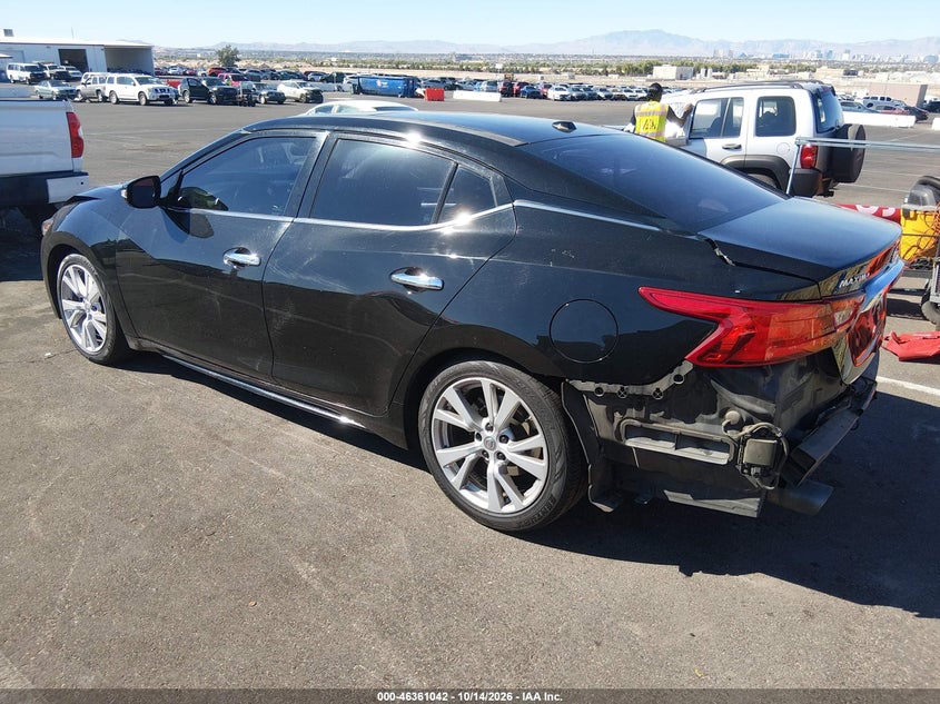 Vin: 1n4aa6ap9jc381420, lot: 46861322, nissan maxima 3.5 sl 20183
