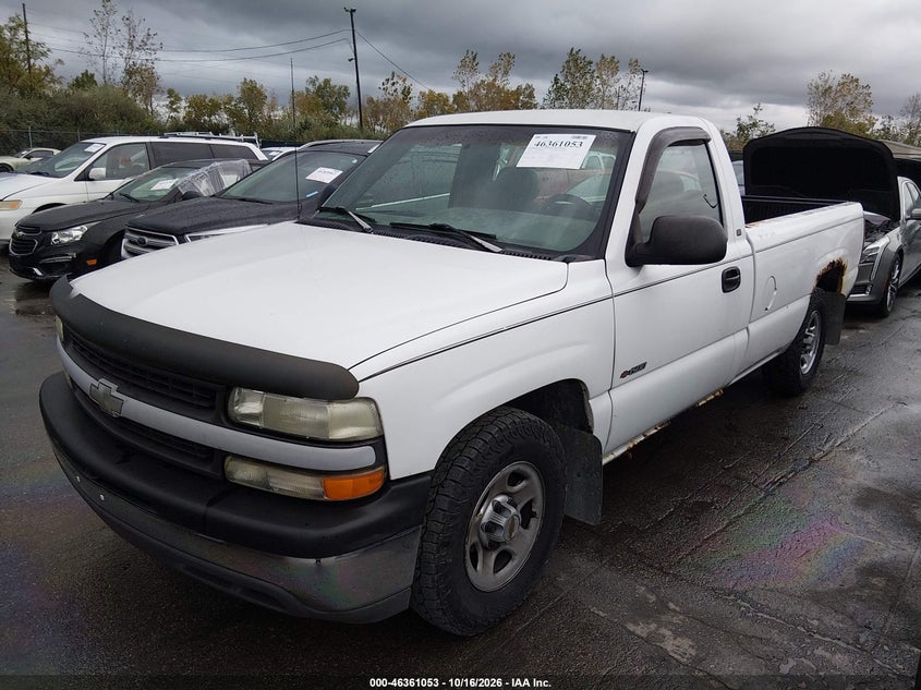 1999 Chevrolet Silverado 1500, Удар сзади, IAAI, VIN 1GCEC14W3XZ184289 — фото 2