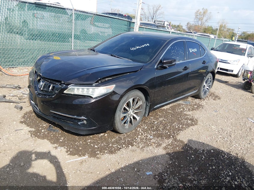 2015 Acura Tlx Tech, Удар спереди, IAAI, VIN 19UUB1F56FA006393 — фото 2