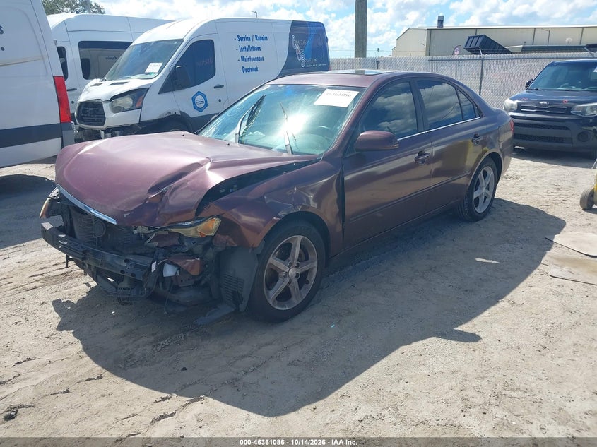 2007 Hyundai Sonata Limited/Se V6, Front End, IAAI, VIN 5NPEU46FX7H257550 — photo 2