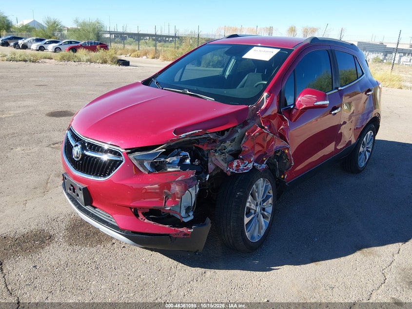 Vin: kl4cjasb1jb540035, lot: 46861377, buick encore preferred 20182