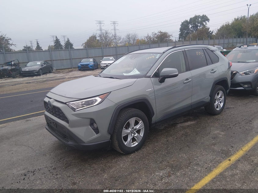 Vin: jtmrwrfvxkd013427, lot: 46861382, toyota rav4 hybrid xle 20192