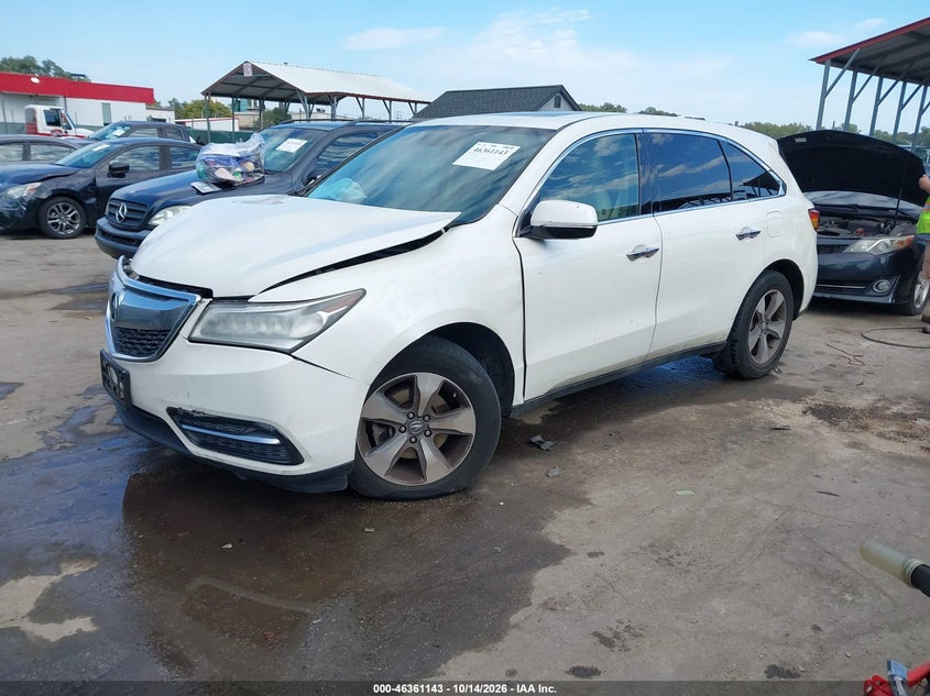 Vin: 5fryd4h20eb041188, lot: 46861422, acura mdx 20142