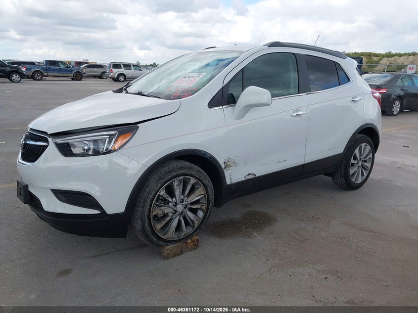 Vin: kl4cjasb4lb325588, lot: 46861450, buick encore fwd preferred 20202