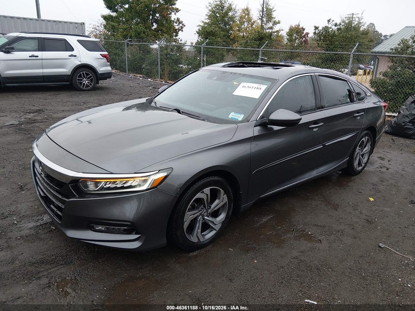 2018 Honda Accord Ex-L, Удар сзади, IAAI, VIN 1HGCV1F61JA032730 — фото 2