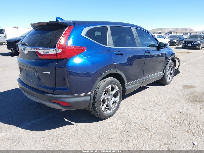 Vin: 5j6rw2h89ka001876, lot: 46861477, honda cr-v ex-l 20194