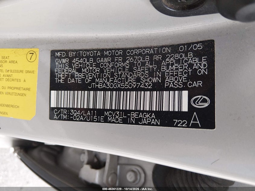 2005 LEXUS ES 330 · Фото 9