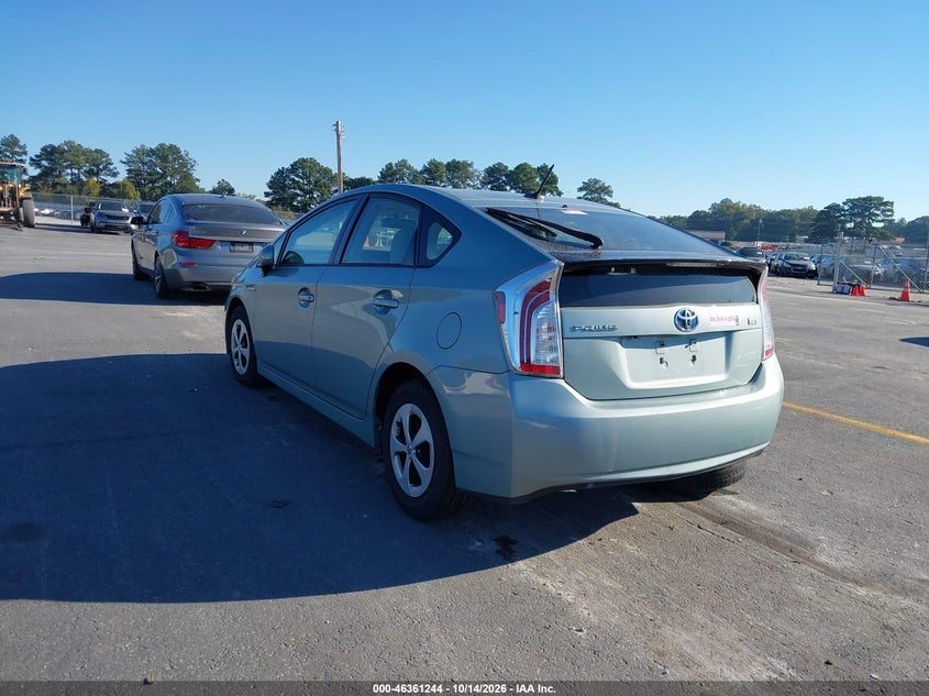 Vin: jtdkn3du2c1538223, lot: 46861523, toyota prius three 20123