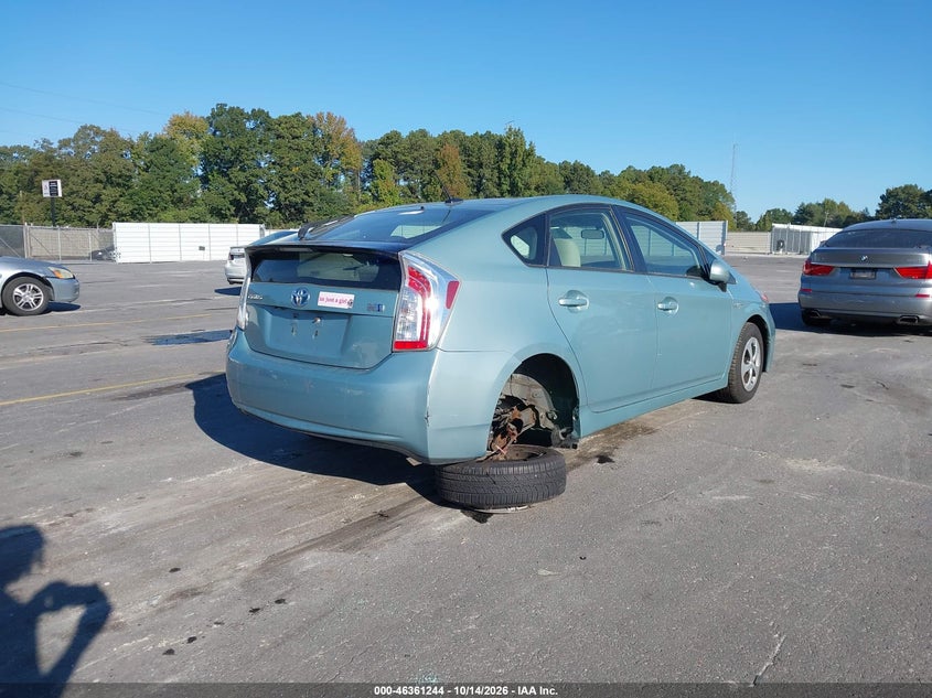 Vin: jtdkn3du2c1538223, lot: 46861523, toyota prius three 20124