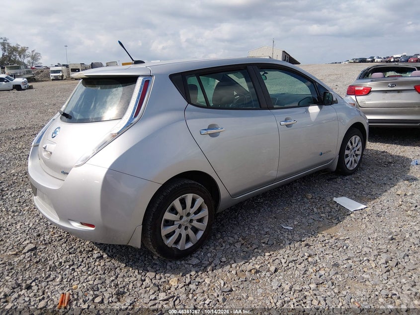 Vin: 1n4az0cp1dc414899, lot: 46861546, nissan leaf s 20134