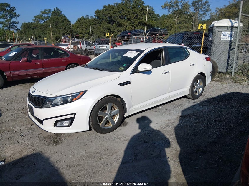 Vin: knagm4a77f5593578, lot: 46861580, kia optima lx 20152