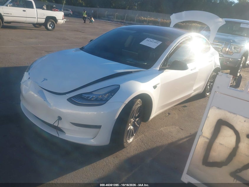 2019 Tesla Model 3 Long Range/Mid Range/Standard Range/Standard Range Plus, Front & Rear, IAAI, VIN 5YJ3E1EAXKF299880 — photo 2
