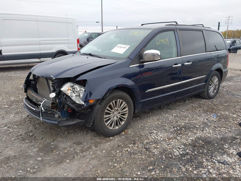 Vin: 2c4rc1cg2fr546732, lot: 46861682, chrysler town & country touring-l 20152