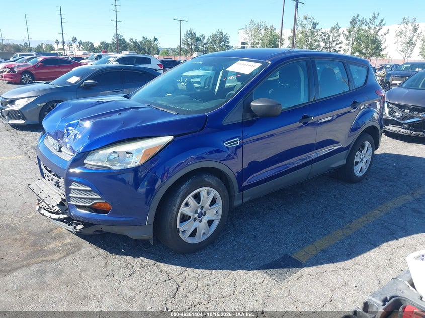 Vin: 1fmcu0f70gub83288, lot: 46861683, ford escape s 20162