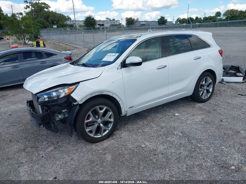 Vin: 5xypkda5xgg121553, lot: 46861687, kia sorento 3.3l sx 20162