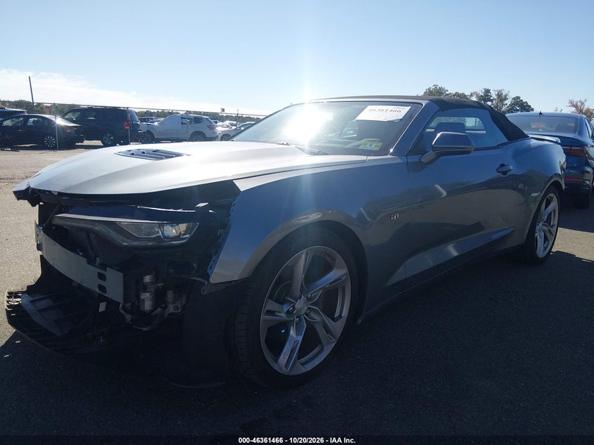 Vin: 1g1fh3d7xk0144503, lot: 46861745, chevrolet camaro 2ss 20192
