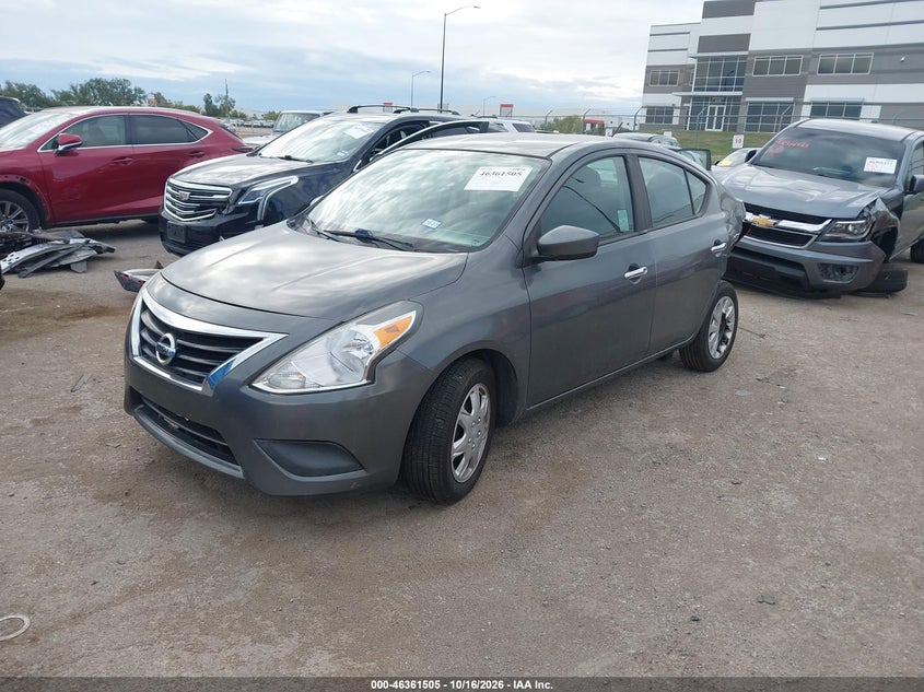 2016 Nissan Versa 1.6 S/1.6 S+/1.6 Sl/1.6 Sv, Rear, IAAI, VIN 3N1CN7AP4GL814560 — photo 2