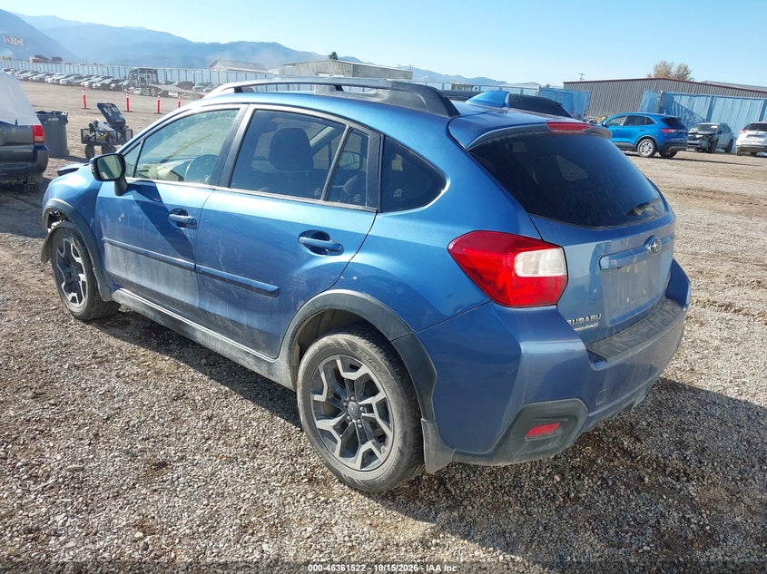 Vin: jf2gpalc2g8326465, lot: 46861801, subaru crosstrek 2.0i limited 20163