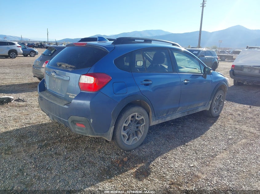 Vin: jf2gpalc2g8326465, lot: 46861801, subaru crosstrek 2.0i limited 20164