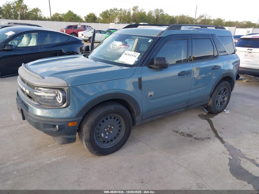 2022 Ford Bronco Sport Big Bend, Normal Wear & Tear, IAAI, VIN 3FMCR9B60NRD68397 — photo 2