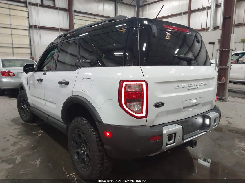 Vin: 3fmcr9cn2srf85452, lot: 46861866, ford bronco sport outer banks 20253